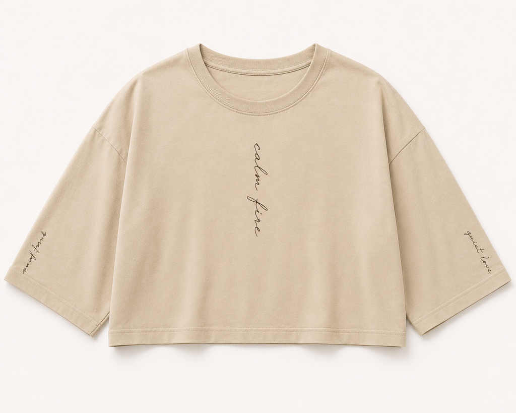 Calm Fire Cropped Tee